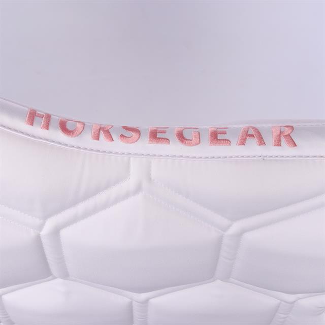 Saddle Pad Horsegear HGBrean DR White-Dark Pink