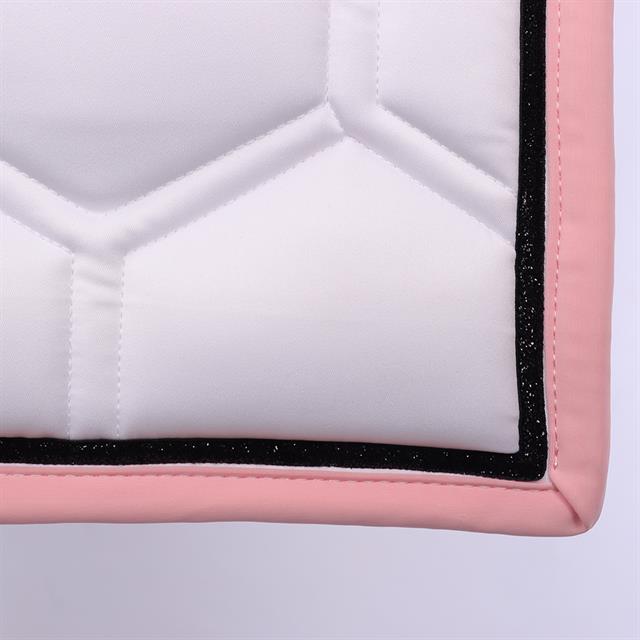 Saddle Pad Horsegear HGBrean DR White-Dark Pink
