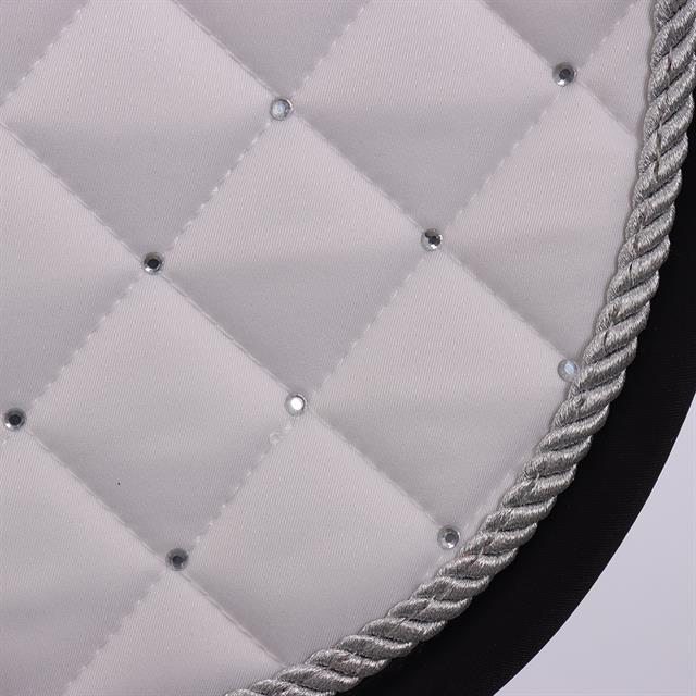 Saddle Pad Horsegear HGRatfort VZH White-Black