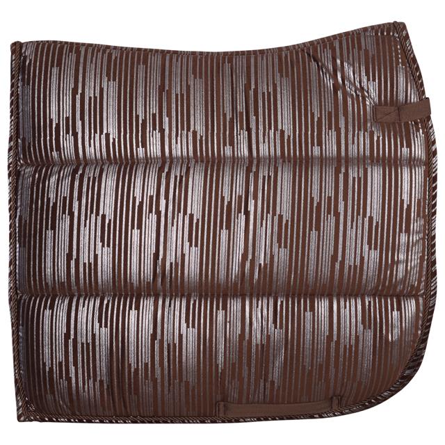 Saddle Pad Horsegear HGVelvet Stripe Brown