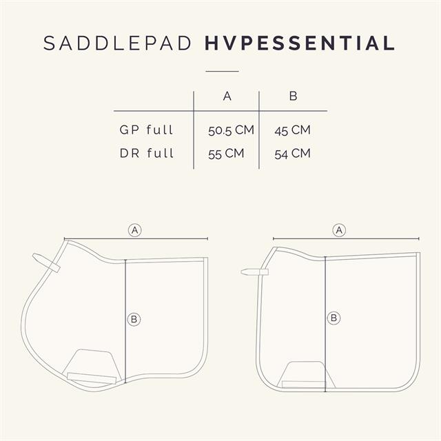 Saddle Pad Hv Polo Hvpessential Dr Black
