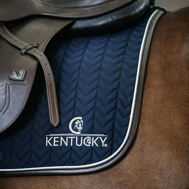 Saddle pad Kentucky Leather Fishbone Dark Blue