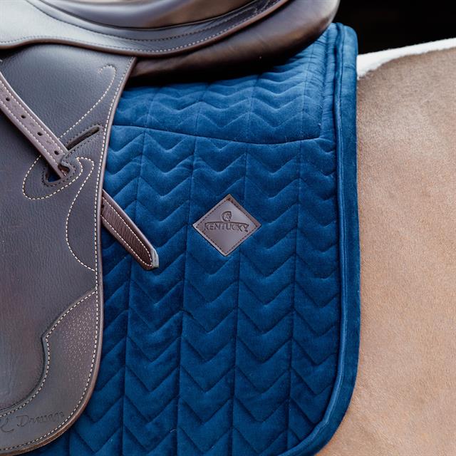 Saddle pad Kentucky Skin Friendly Velvet Dark Blue