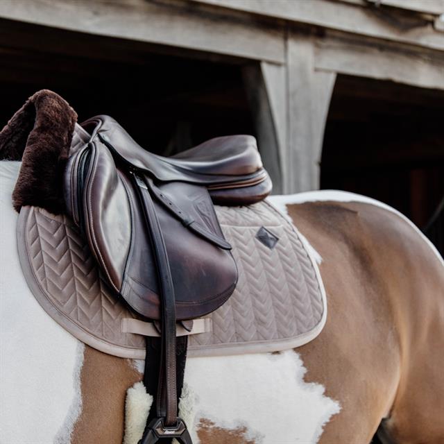 Saddle pad Kentucky Skin Friendly Velvet Light Brown