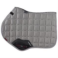 Saddle Pad LeMieux Carbon Mesh Air CC Square Light Grey