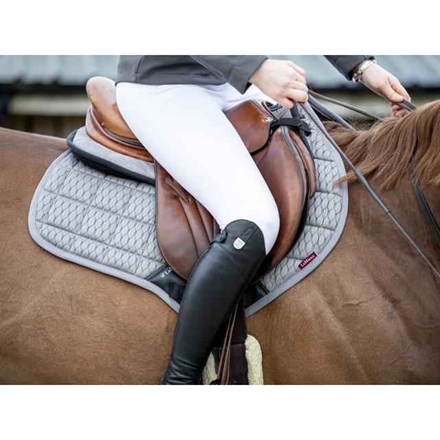 Saddle Pad LeMieux Carbon Mesh Air Half Square Grey