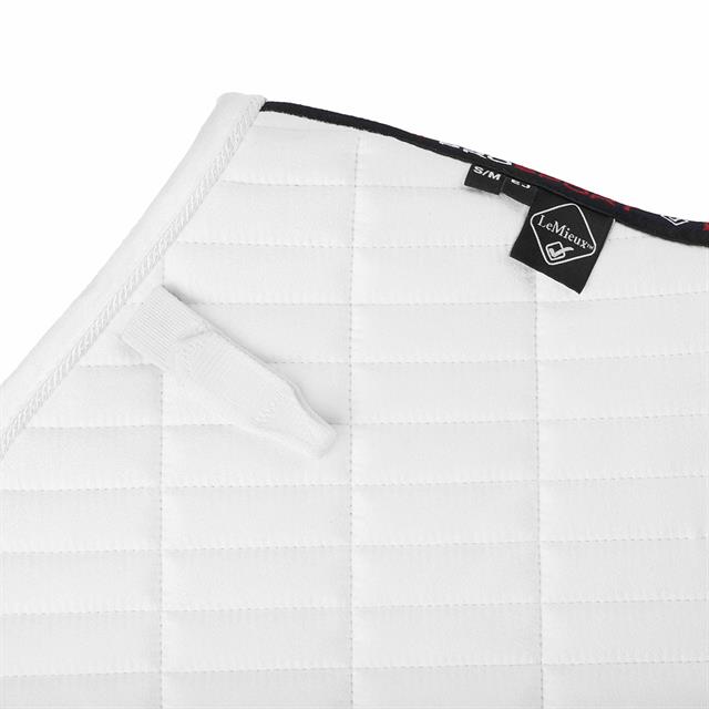 Saddle Pad LeMieux Eurojump Suede Square White