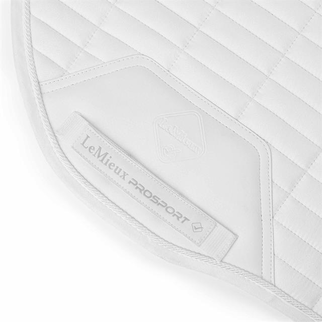 Saddle Pad LeMieux Eurojump Suede Square White