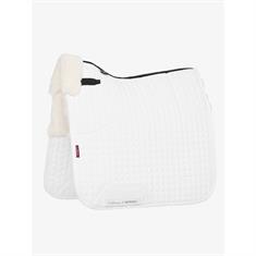 Saddle pad LeMieux Merino+ Half Lined Suede Dressage White