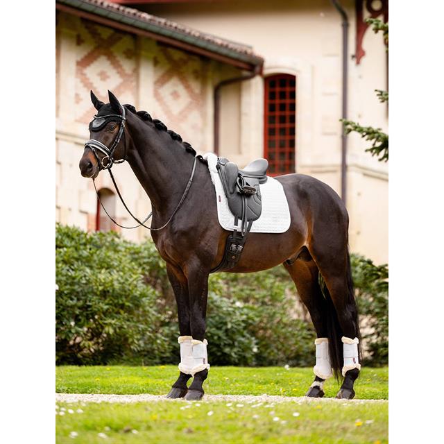 Saddle pad LeMieux Merino+ Half Lined Suede Dressage White