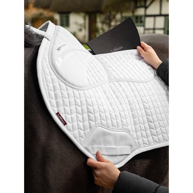 Saddle Pad LeMieux Prosorb Plain 2 Pocket Close Contact White