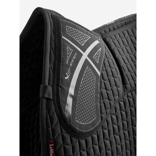 Saddle Pad LeMieux Prosorb Plain 2 Pocket Gp Square Black