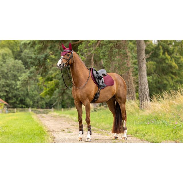 Saddle Pad LeMieux Softshell Anti Slip Cc Square Dark Red