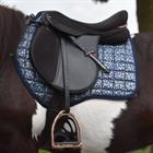 Saddle Pad Limited Edition Leopard Epplejeck Dark Blue