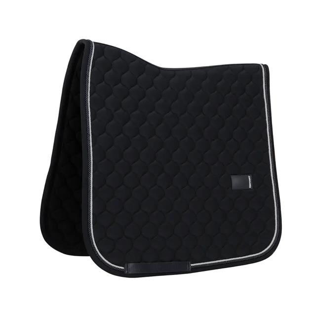 Saddle Pad Onion Quilt Rubber Logo Dressage Kentucky Black