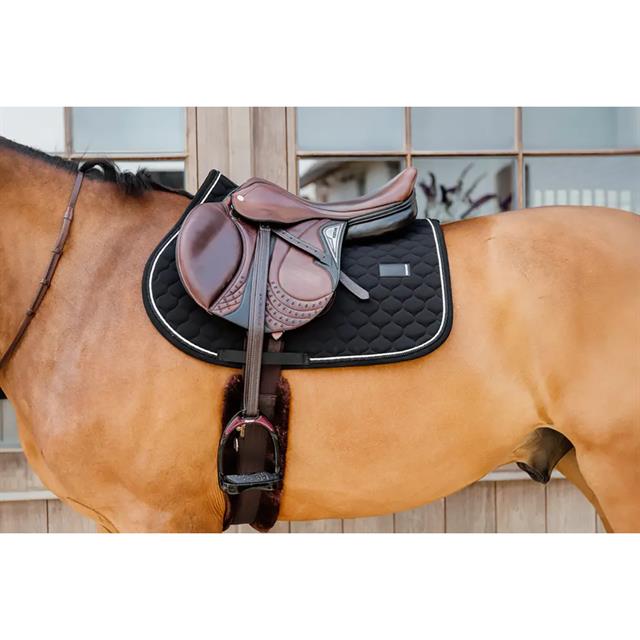 Saddle Pad Onion Quilt Rubber Logo Jumping Kentucky Black