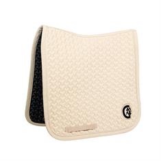 Saddle Pad Plaited 3D Logo Dressage Kentucky Beige