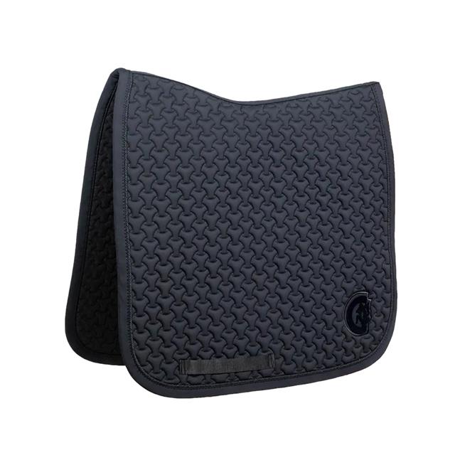 Saddle Pad Plaited 3D Logo Dressage Kentucky Black
