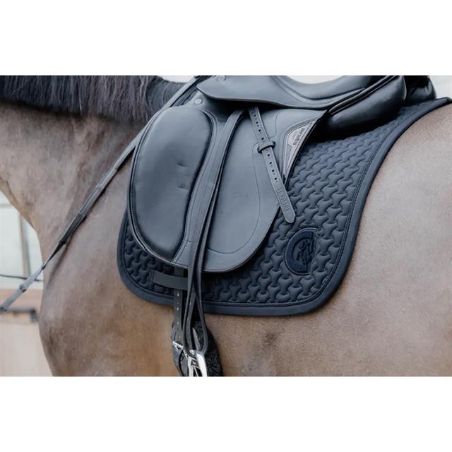 Saddle Pad Plaited 3D Logo Dressage Kentucky Black
