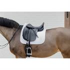 Saddle Pad Plaited 3D Logo Dressage Kentucky White
