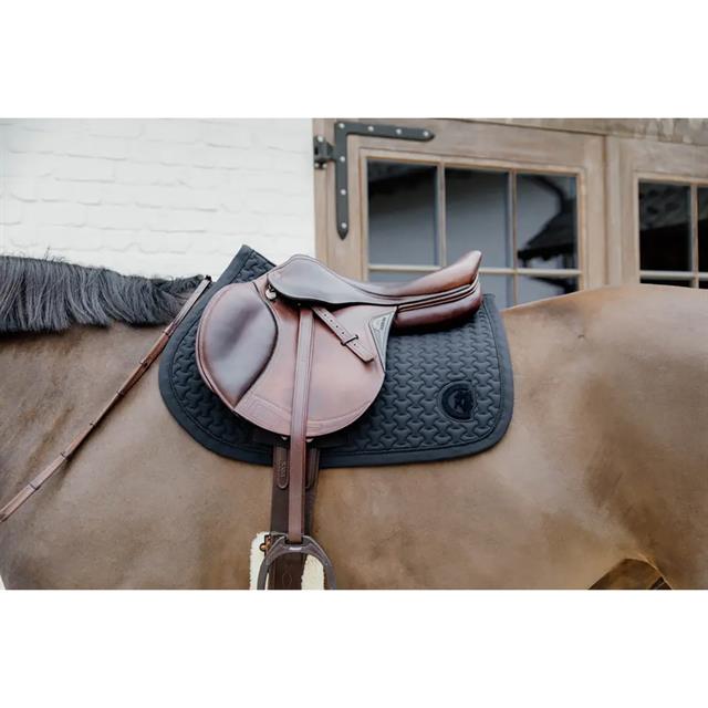 Saddle Pad Plaited 3D Logo Jumping Kentucky Black