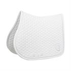 Saddle Pad Plaited 3D Logo Jumping Kentucky White
