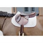 Saddle Pad Plaited 3D Logo Jumping Kentucky White