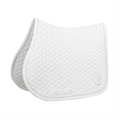 Saddle Pad Plaited 3D Logo Jumping Kentucky White