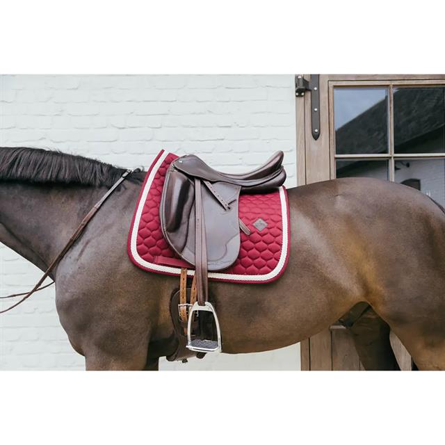 Saddle Pad Plaited Cord Dressage Kentucky Dark Red