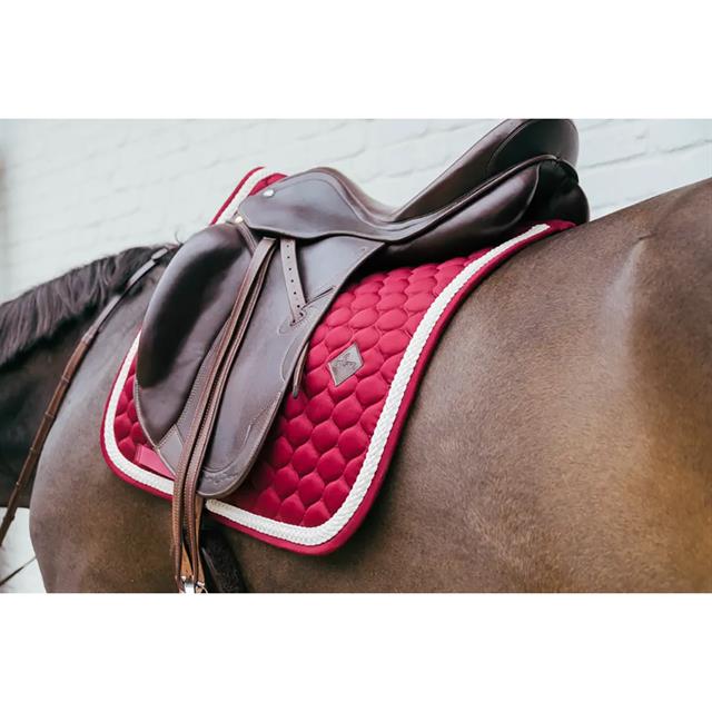 Saddle Pad Plaited Cord Dressage Kentucky Dark Red