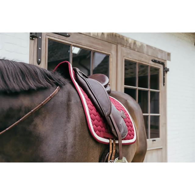 Saddle Pad Plaited Cord Dressage Kentucky Dark Red