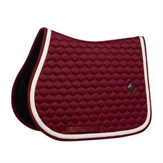 Saddle Pad Plaited Cord Jumping Kentucky Dark Red