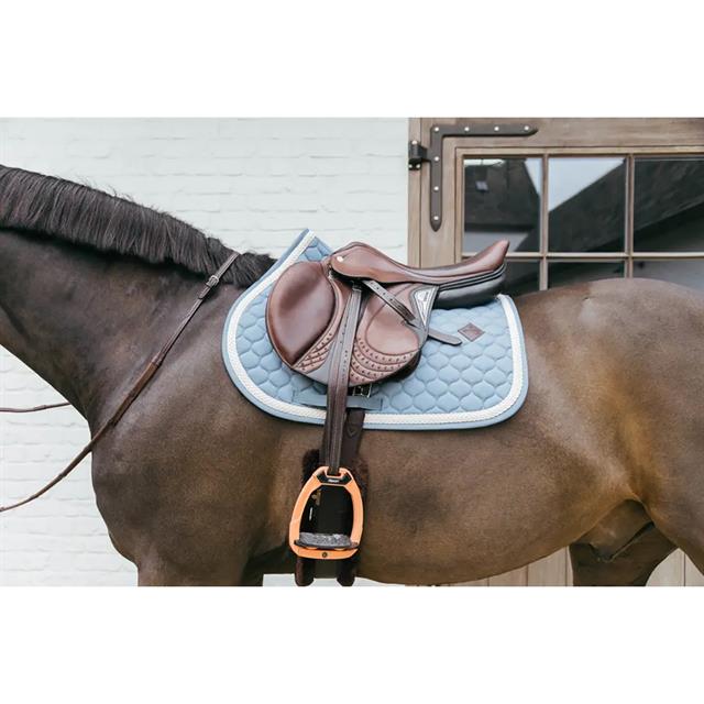 Saddle Pad Plaited Cord Jumping Kentucky Light Blue