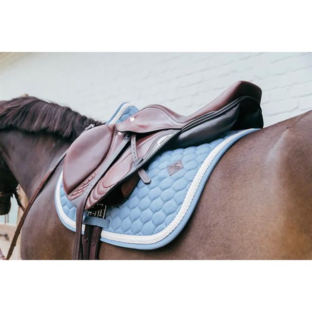 Saddle Pad Plaited Cord Jumping Kentucky Light Blue