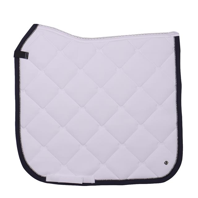 Saddle Pad PresTeq PerfomNow Dressage White-Dark Blue