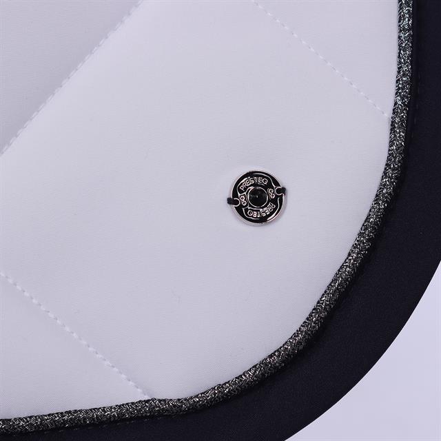 Saddle Pad PresTeq PerfomNow Dressage White-Dark Blue