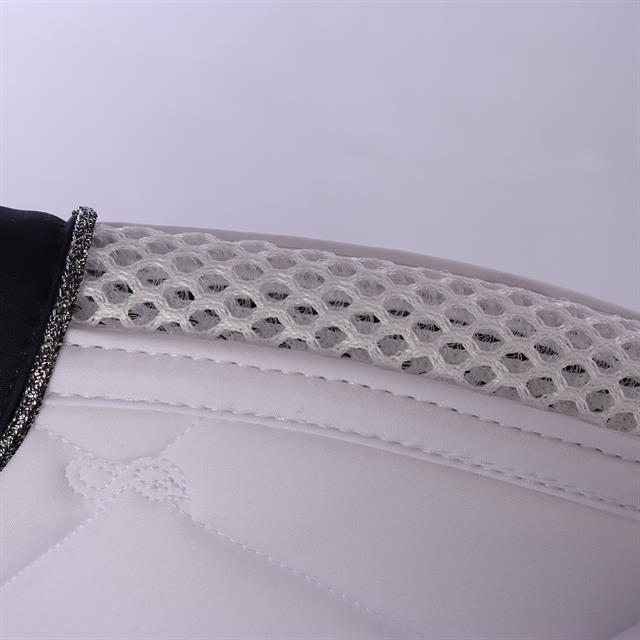 Saddle Pad PresTeq PerfomNow Dressage White-Dark Blue