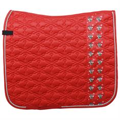 Saddle Pad QHP Merry Christmas Red