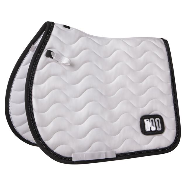 Saddle Pad QHP Number All-Purpose White-Black