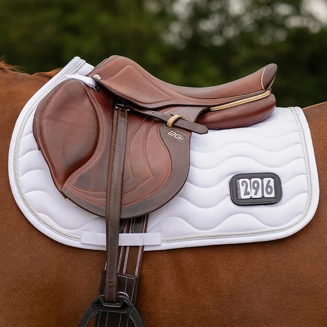 Saddle Pad QHP Number All-Purpose White