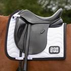 Saddle Pad QHP Number Dressage White-Black