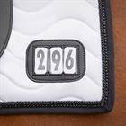 Saddle Pad QHP Number Dressage White-Black