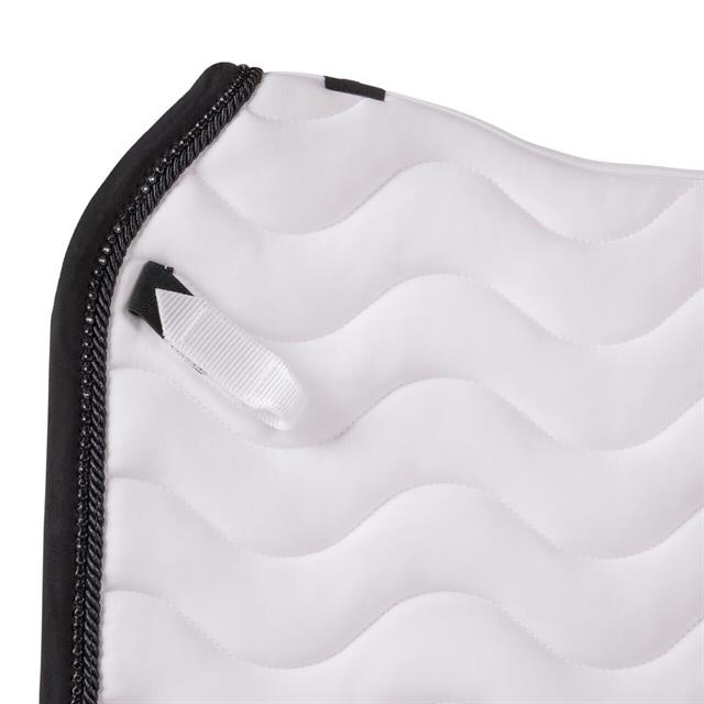Saddle Pad QHP Number Dressage White-Black