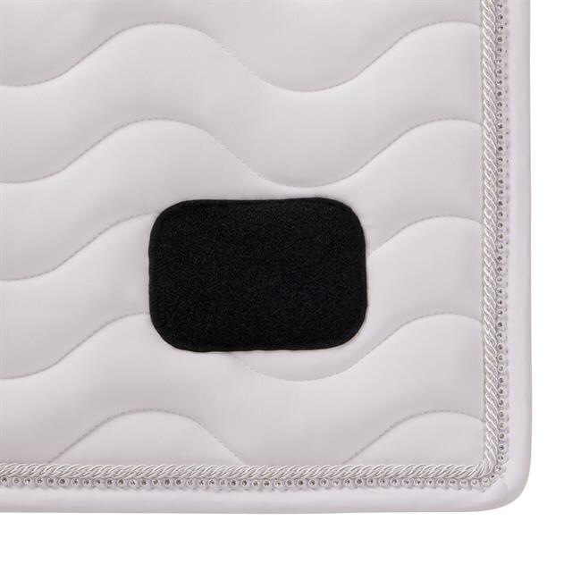 Saddle Pad QHP Number Dressage White