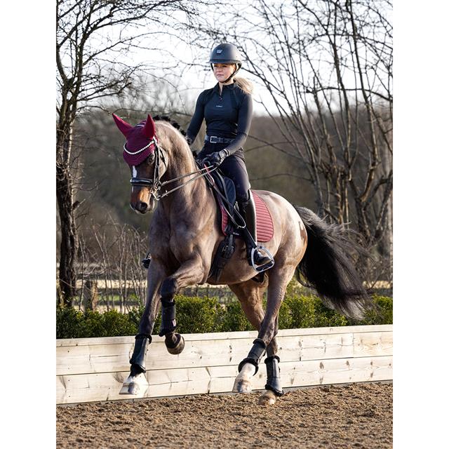 Saddle Pad Soft Shell Anti Slip Dressage LeMieux Dark Red