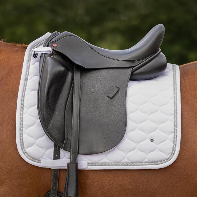 Saddle Pad Sparkle Dressage QHP White