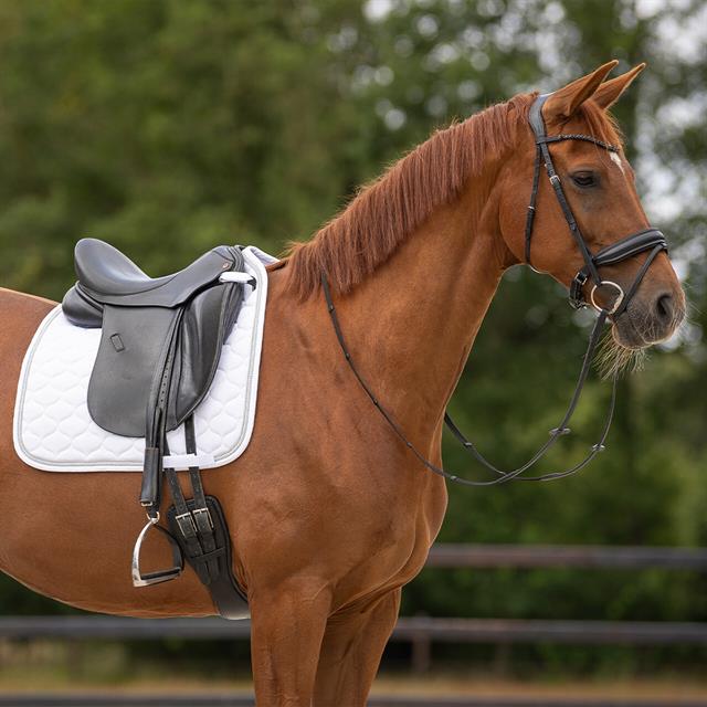 Saddle Pad Sparkle Dressage QHP White