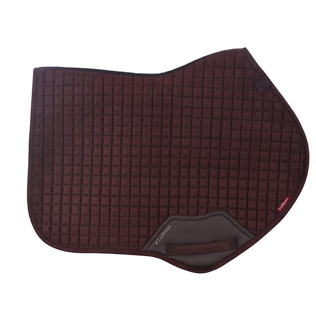 Saddle Pad Suede Close Contact LeMieux Square Brown