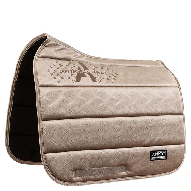 Saddle Pad Velvet Wave Dressage ANKY Light Brown