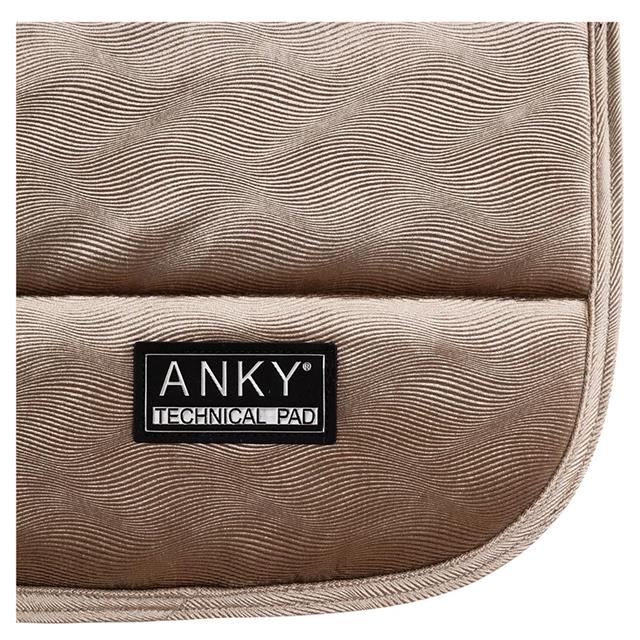 Saddle Pad Velvet Wave Dressage ANKY Light Brown